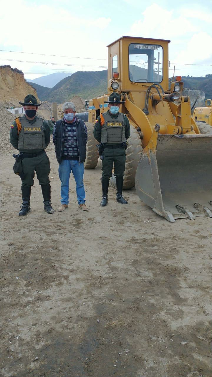 En la mina La perdigona localidad de Usme, se realizó operativo de mineria