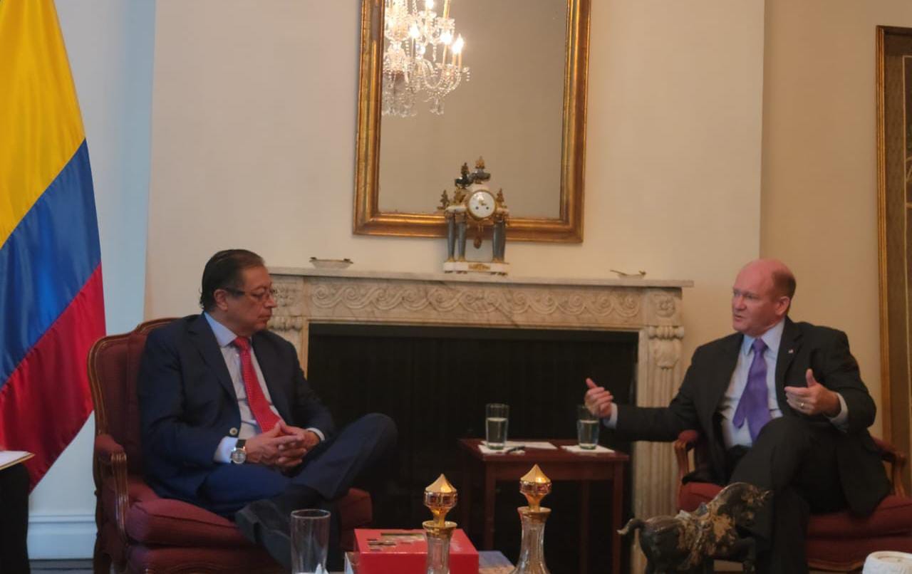 Vicecanciller, Francisco Coy, participó en reunión del presidente Gustavo Petro con el senador Christopher Andrew Coons