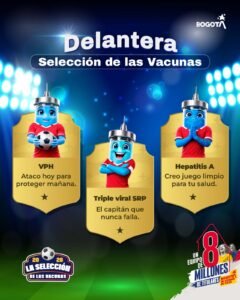 Bogotá juega el partido por la vida: más de 58.000 niños y niñas aún necesitan completar sus vacunas.
