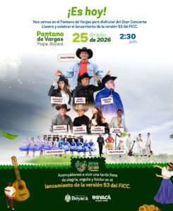 En el ‘Gran Concierto Llanero’ se realizará el lanzamiento de la edición 53 del Festival Internacional de la Cultura Campesina.